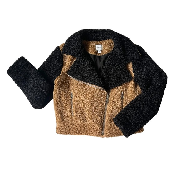 NWOT Women’s Nine West Sherpa Bomber Jacket - Picture 1 of 11